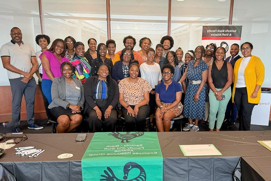 Sankofa group during the mentorship program luncheon